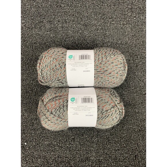 Lot Of 2 Big Twist Jellybean, Colorway Rock Candy, NEW 218.7yds Ea, 3.5oz - Picture 4 of 5